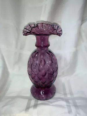 Buy Vintage Fenton Glass Mulberry Vase • 371.84£