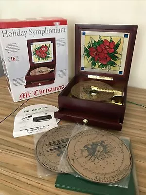 Buy Mr. Christmas Stain Glass Symphonium Musical Gramophone Box Vgc Boxed • 79.99£
