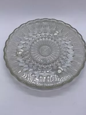 Buy Vintage/Retro Circular Cut Glass Three Footed Cake Stand  • 15.99£