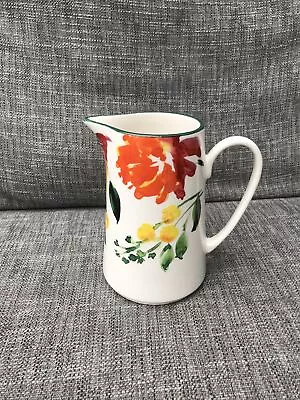 Buy Laura Ashley Floral Jug Multicoloured Earthenware Gloss Finish • 22.99£