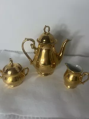 Buy Bavaria Germany Gold Gilded Tea Set Sugar Creamer • 116.70£