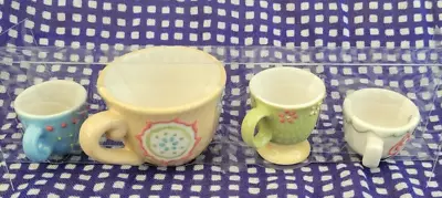Buy LITTLE DECORATIVE POTTERY MEASURING CUPS Boxed • 6.99£