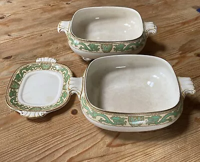 Buy Booths Dragon Serving Dishes Without Lids & Small Plate/stand, 1930s • 8£