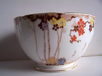 Buy Vintage Royal Grafton Bone China 'Arcadia' Bowl. Orange & Brown Pattern No. 6754 • 9.99£