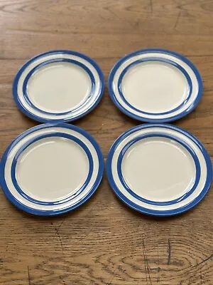 Buy 4 Cornishware  Plates. 22cm • 25£