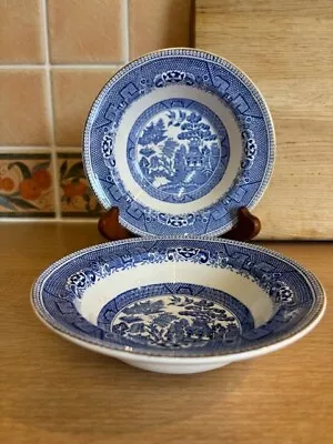 Buy 2 Arklow Ireland Rimmed Bowls - Willow Pattern • 10£