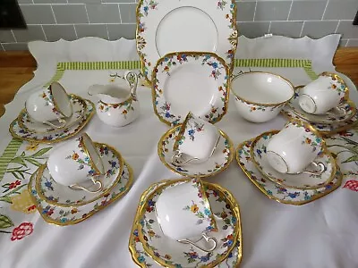 Buy Tuscan China Tea Set Hand Painted 21 Pieces • 65£