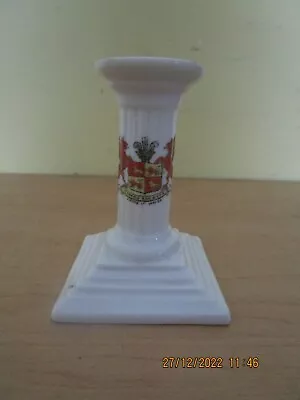 Buy Gemma China Crested Ware Candlestick Arms Of Wales • 3£