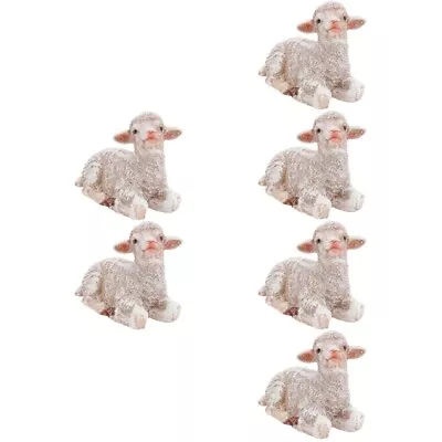 Buy  3 Pieces Mini Animal Figure Outdoor Home Decor Lamb Ornament Statue • 16.69£