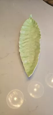 Buy Carlton Ware Moulded Leaf Dish, Vintage Green Leaf Shape Plate C. 1950s • 5£