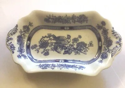 Buy RARE PATTERN: Grimwades Mecklinberg Blue Dish, 23x13 Cm Antique Blue And White • 34.99£