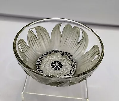 Buy Rene Lalique Fleur 3100 Bowl C 1912  French Gray Green Leaves Marked • 373.44£