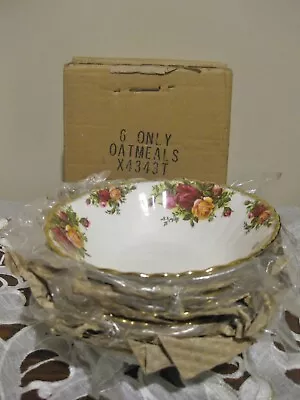 Buy Royal Albert Old Country Roses Set Of Six Oat Meal Bowls 16cm Dia • 49£