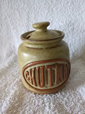 Buy Vintage * Tremar Pottery * Two Tone Brown Glazed Chutney Pot • 8.99£