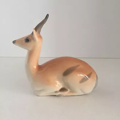 Buy Vintage Lomonosov Porcelain Figurine Gazelle Impala Springbok Deer USSR 1970s  • 37.27£
