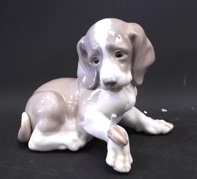Buy Vtg LLADRO 1139 Beagle Puppy Dog And Snail On Paw Porcelain Figurine - E35 • 9.99£