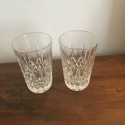 Buy Waterford Crystal Lismore Cut Pair Of 5” 12oz Hiball Tumbler Glasses Unused 1st • 75£