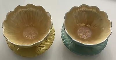 Buy Royal Winton Lustre Ware Dishes Quantity Two Yellow One Has Chips • 14.99£
