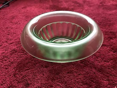 Buy Lovely Vintage Davidson Green Jadeite Art Deco Pressed Glass Posy Bowl C.1930s • 7£