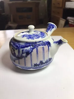 Buy Antique Vintage Chinese Blue And White Porcelain Teapot  • 4.99£