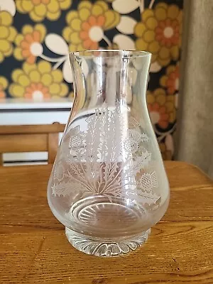 Buy Vintage Edinburgh 'Thistle' Lead Crystal, Large Glass Vase- Clear - 6 1/2  Tall • 80£