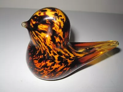 Buy BEAUTIFUL Vintage Phoenician Glass Malta Art  BIRD PAPERWEIGHT,BROWN TONES • 5.99£