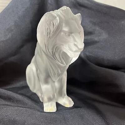 Buy Lalique France Crystal Art Glass Vintage Bamara Model Lion Sculpture Figure 8  • 340.15£