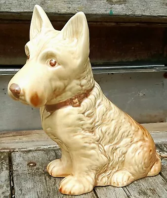 Buy Fine Vintage  Sylvac Pottery  Large Scottie Dog Figurine 1207 • 25£