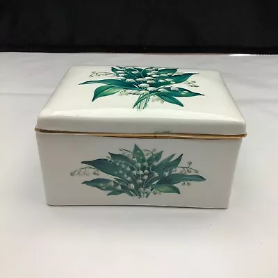 Buy Lily Of The Valley Trinket Box  Vintage China Trinket Box • 3.95£