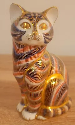 Buy Royal Crown Derby Cat - Paperweight - White Stopper - Excellent Condition  • 34.99£