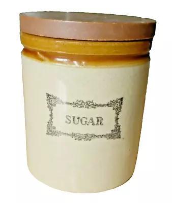 Buy Moira Handcrafted Stoneware Cannister Lidded Sugar Storage Pot Cottage Look • 13.95£