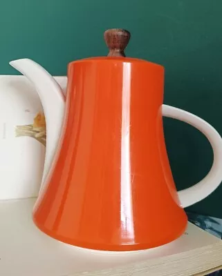 Buy Vintage Orange Mid Century Made In Japan Insulated Tea Pot Ceramic China Retro  • 24£