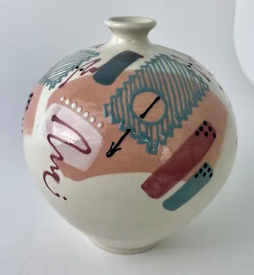 Buy Christy Johnson 1980's Glazed Pottery Studio Art Vase • 60.68£