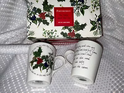 Buy Portmerion Holly And Ivy Mini Mugs Boxed Gift Set • 14.99£