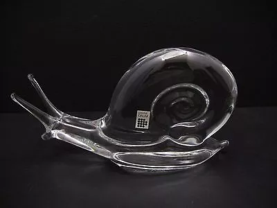 Buy Daum France Art Glass Large Snail Escargot Sculpture Figurine • 200.37£