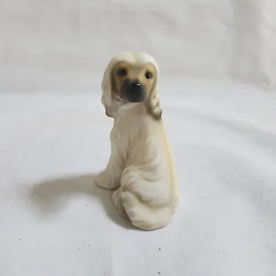 Buy Harvey Knox Kingdom Pottery House Of Global Art AFGHAN HOUND Puppy Dog Figurine • 13.99£