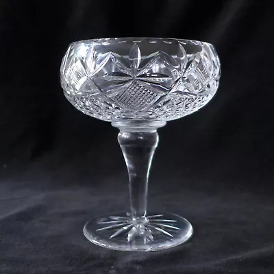 Buy Beautiful Edinburgh Crystal / Sundae Dessert Dish / Saucer Champagne Glass - A1 • 9.99£