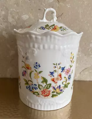 Buy Aynsley  Cottage Garden  Biscuit Barrel/Jar With Lid Fine Bone China • 25£