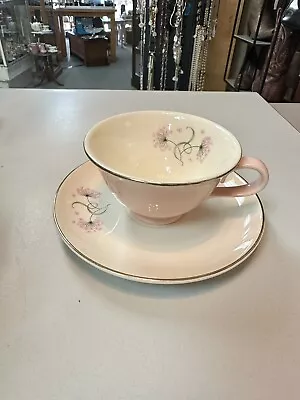 Buy Taylor Smith Taylor Rare Ivory W/queen Anne’s Pink Tea Cup & Saucer Set • 11.18£