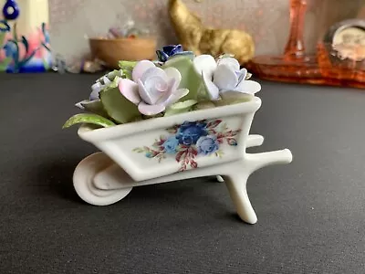 Buy Royal Albert Fine Bone China Moonlight Rose Posy Wheelbarrow Trinket Ornament 87 • 24.99£