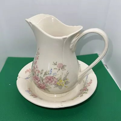 Buy Staffordshire An Original Formula Wash Jug And Bowl Set Floral Vintage • 14.50£