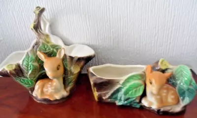 Buy Hornsea England Pottery  2 Pieces Of Deer No. 24 & Basket No. 54 • 8£