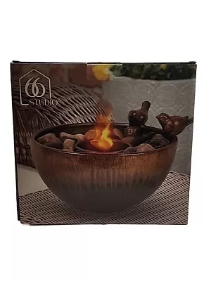 Buy Studio 66 Love Birds Fire Bowl, Outdoor Decor, 10  Diameter X 5  Hieght. NIB • 55.91£