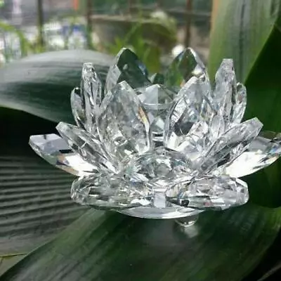 Buy Crystal Flower Ornament Large Crystal Craft Home Decor E4G6 1 Pcs • 5.44£