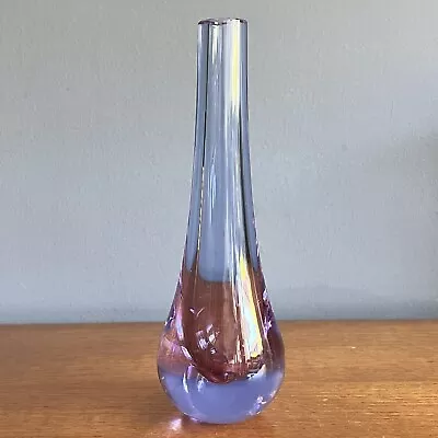 Buy Neodymium Alexandrite Caithness Glass Purple Lilac Blue Bud Vase Teardrop • 12.50£