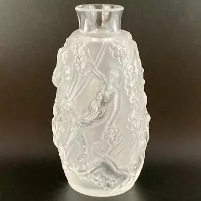 Buy Vintage Lalique French Glass Femme Fleurs Bud Vase 4  / 10cm  Woman & Flowers • 275£