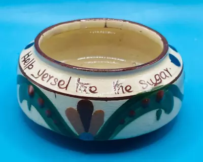 Buy Aller Vale Torquay Pottery Motto Ware Sugar Bowl ‘ Help Yersel Tae The Sugar’ • 1.99£