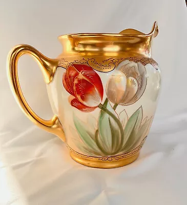 Buy Antique Pickard China-Pickard Twin Tulip Art Nouveau Pickard Tulip Jug Pitcher • 305.21£