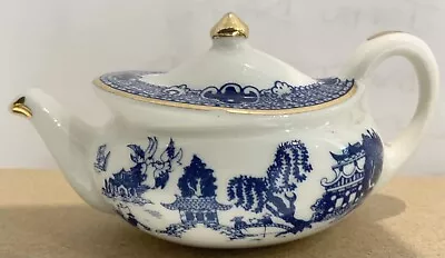 Buy Blue And White Willow Design Miniature Cardew Teapot~chinese Pagoda~mint • 6.99£