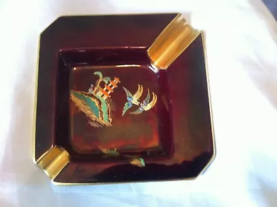 Buy CARLTON WARE  MIKADO    ROUGE ROYALE  Square Ash Tray   - EXCELLENT CONDITION • 9.99£